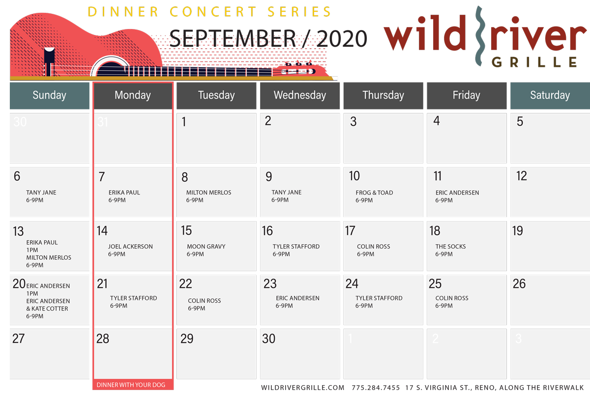WRG Summer Dinner Concert Serites September 2020