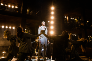 Aaron LaVigne and the company of the North American Tour of JESUS CHRIST SUPERSTAR. Photo by Matthew Murphy, Evan Zimmerman