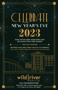 Wild River Grille NYE 2023 Poster